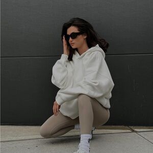 White Hoodie with LIONLE Logo